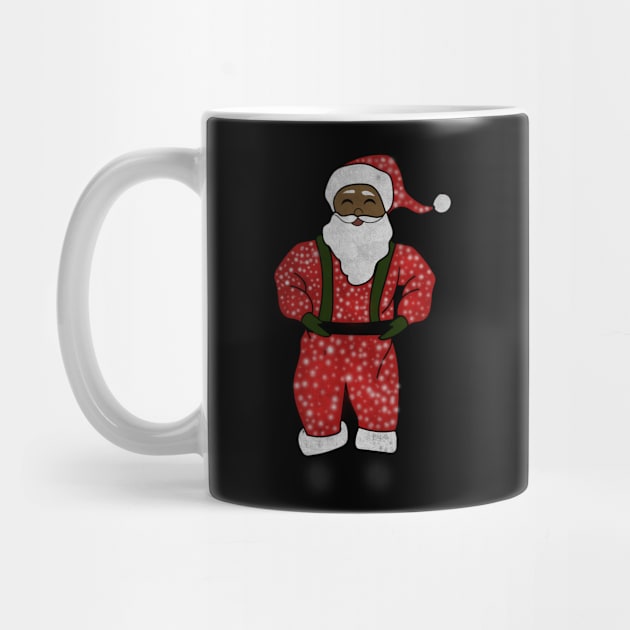 Black Santa Claus Funny Afro American Christmas by dukito